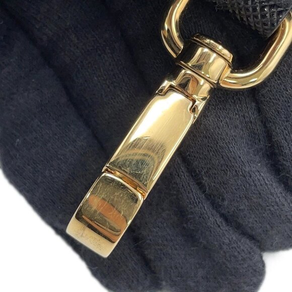 PRADA Sydney 2-way Handbag Saffiano LeatherLeather Black 1BA238 - Picture 2 of 14